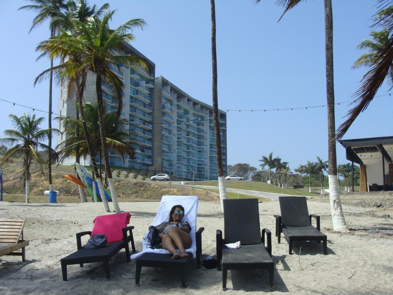 Apartamento En Balabeach Maria Chiquita In Front Of The Beach 2Hab Colon Exteriör bild